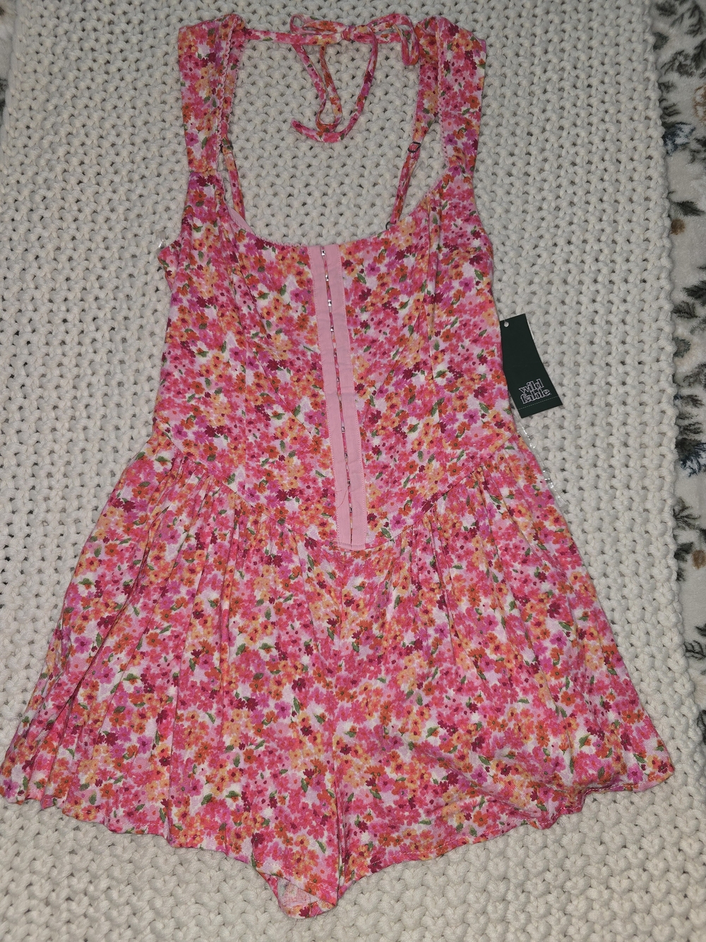 Wild Fable Floral Pink Romper